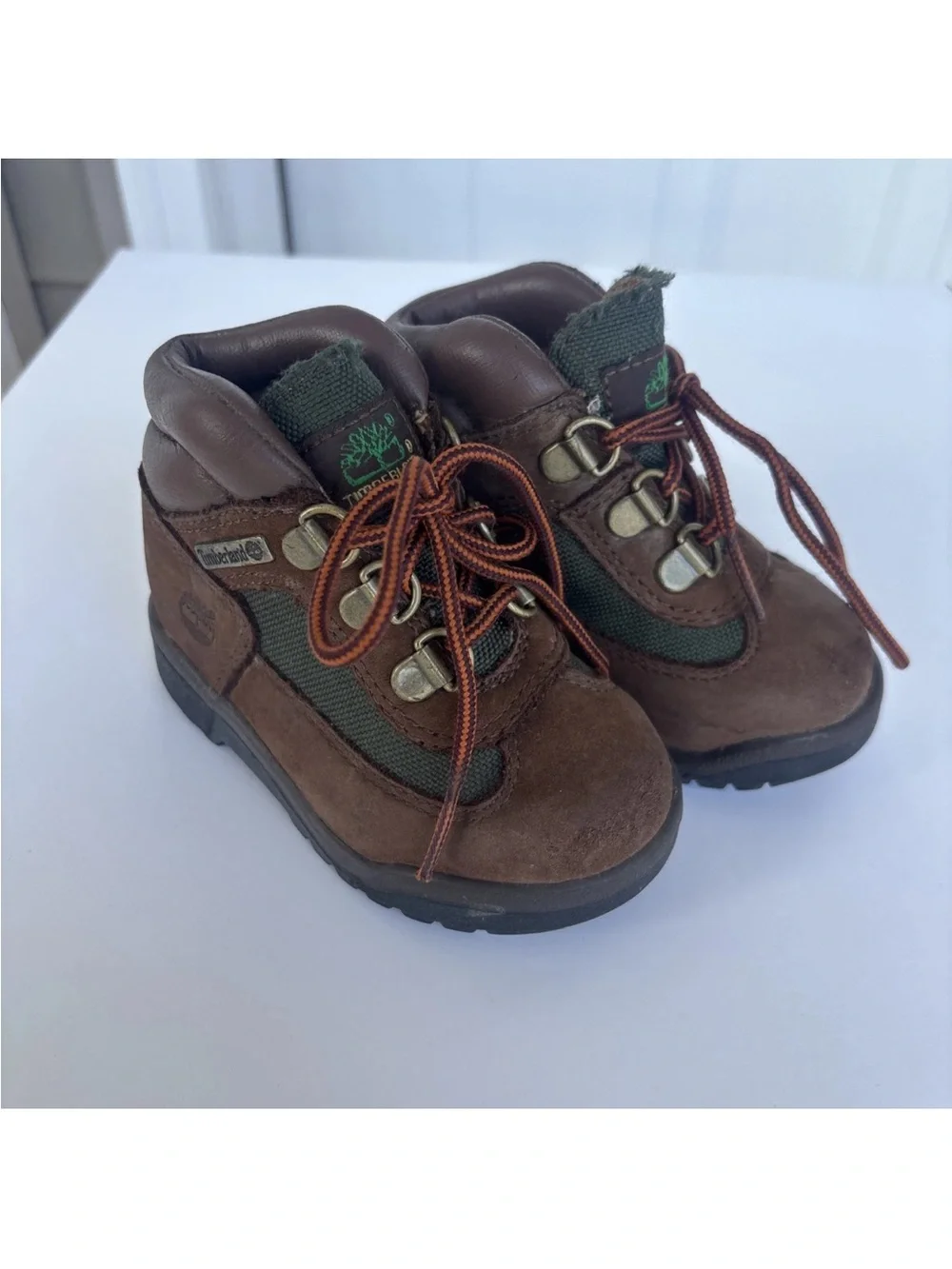 Timberland Toddler Brown Field Boot Leather Padded Outdoor Timbs Size 6